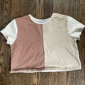 Size Medium Adika Two Toned Brown Croptop